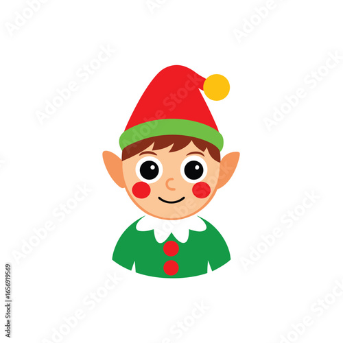 An elf on the shelf character on a white background vector illustration