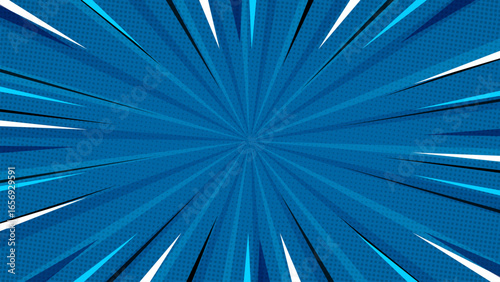 blue zoom comic cartoon background vector