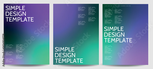 Vector layout template design for  event, companies or business related. Poster design set with modern gradient scientific, medical, technological
