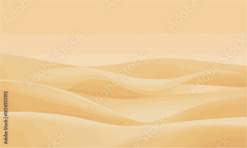 Seamless Realistic Sand Texture with Wavy Dune Pattern and Grain Effect Vector, Vector coastal beach sand waves, easily editable and scalable,