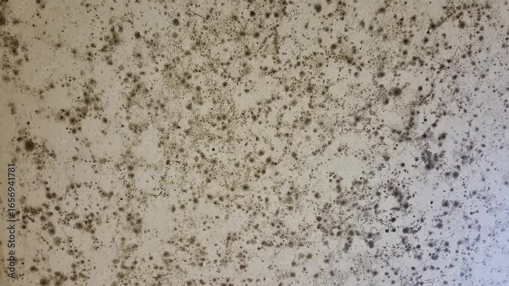 Fungus on white wall in toilet. Fungus on white wall in toilet.