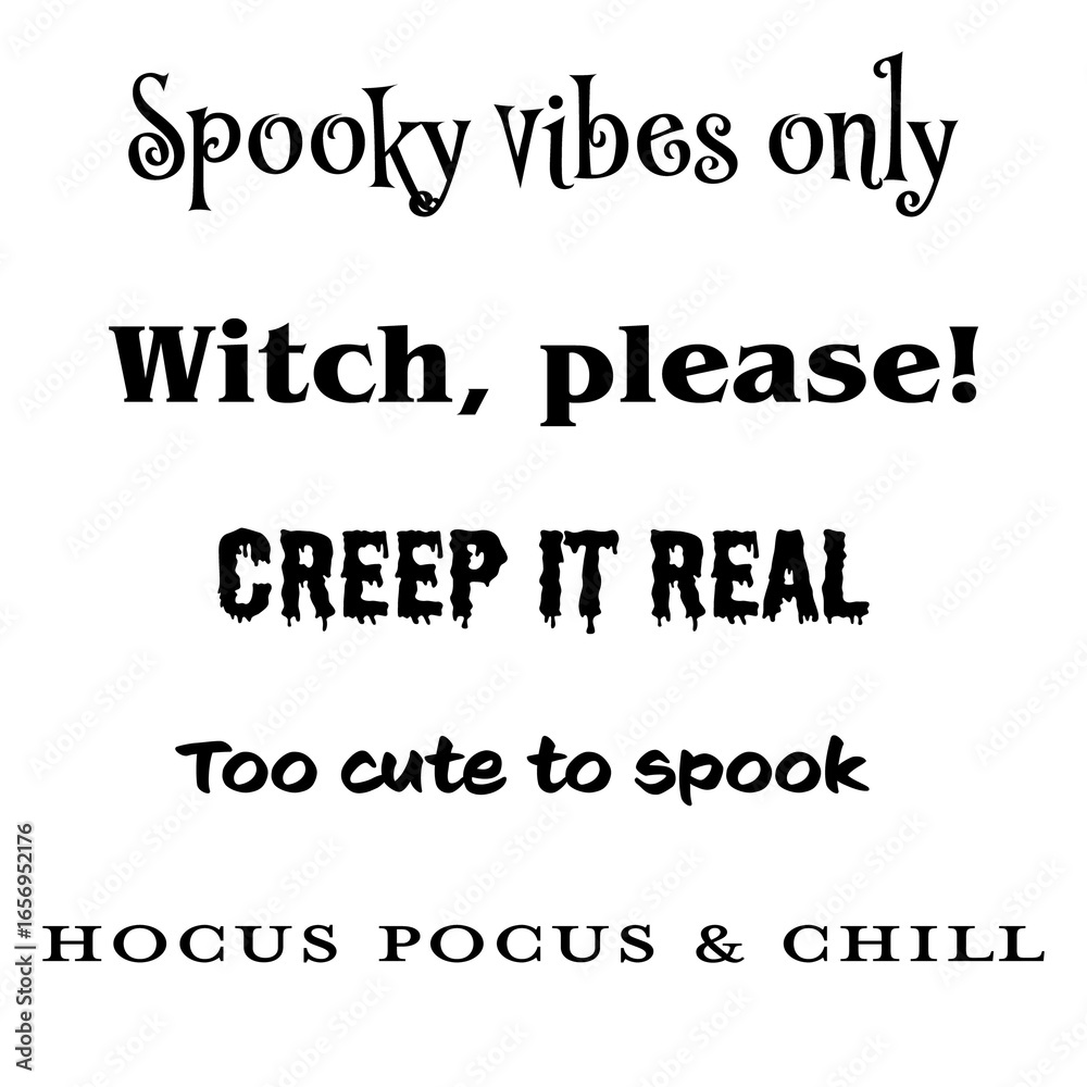 Fototapeta premium halloween quotes