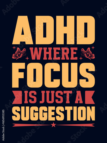 ADHD awareness t-shirt design