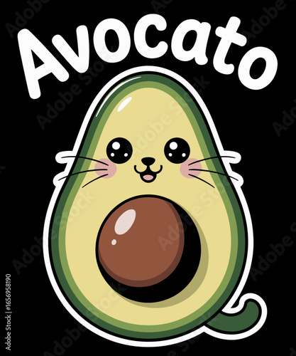 Funny Avocado Funny Avocato Cat