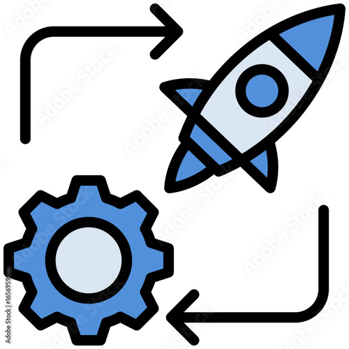 initiative  icon isolated on white background. vector illustration icon for self improvement