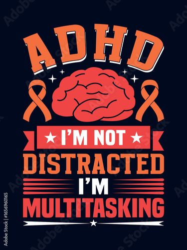 ADHD awareness t-shirt design