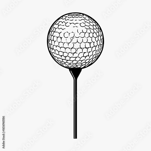Golf Ball Icon Back Element Set, Golf Vector Graphic, Golf Ball Symbol Sign Illustration Silhouette Design