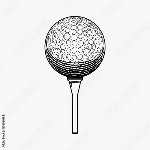 Golf Ball Icon Back Element Set, Golf Vector Graphic, Golf Ball Symbol Sign Illustration Silhouette Design