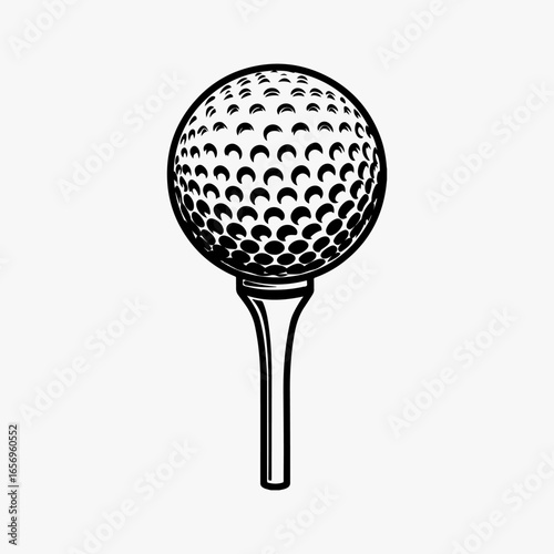 Golf Ball Icon Back Element Set, Golf Vector Graphic, Golf Ball Symbol Sign Illustration Silhouette Design