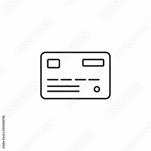 credit card icon sign vector