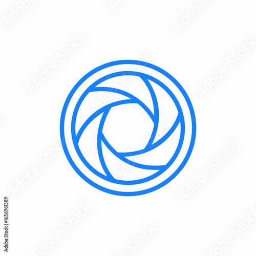 lens aperture jpg icon sign vector