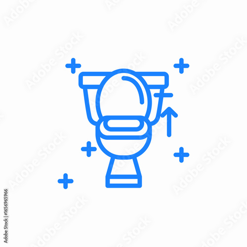 toilet clean icon sign vector