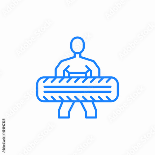 bench press icon sign vector