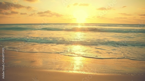 sunset on the beach