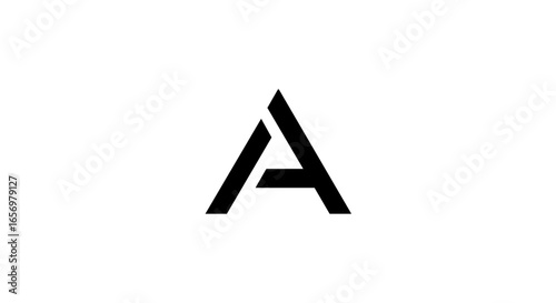Modern black letter A logo with a bold geometric design and a disconnected crossbar.