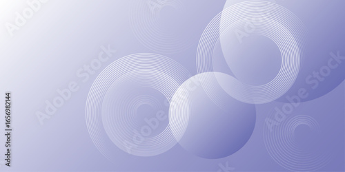 Calm Blue Abstract Circle Gradient Background with Smooth Bubble Shapes.