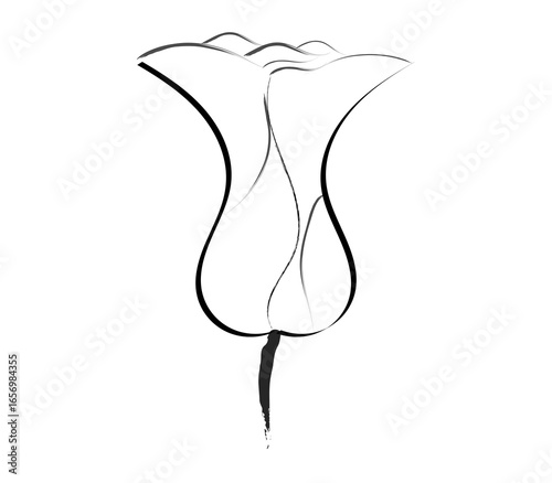 sketch of a flower