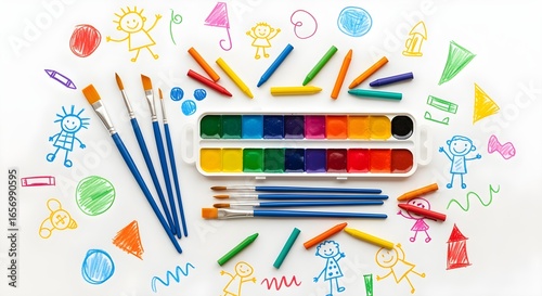 Creative Art Supplies and Childrens Drawings