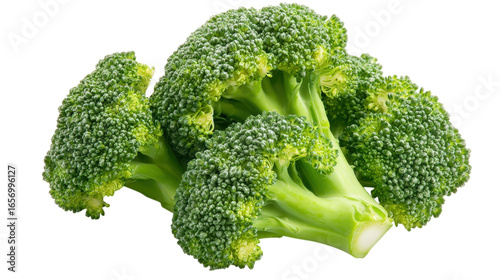 Green Broccoli Head Fresh Healthy Vegetable Closeup