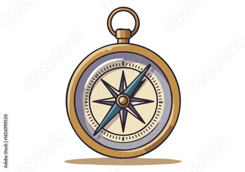 A vintage compass illustration with the text "Fearless Direction Guide." Simple, clean design on a pale purple background. Ideal for business, motivation, and guidance themes.