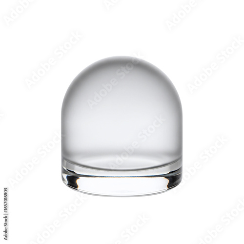 Fotografie Minimalist clear glass dome or paperweight