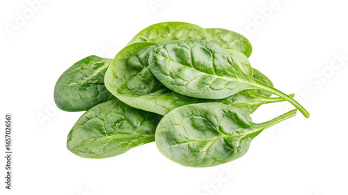 Pile of Fresh Spinach Leaves for Salad Preparation