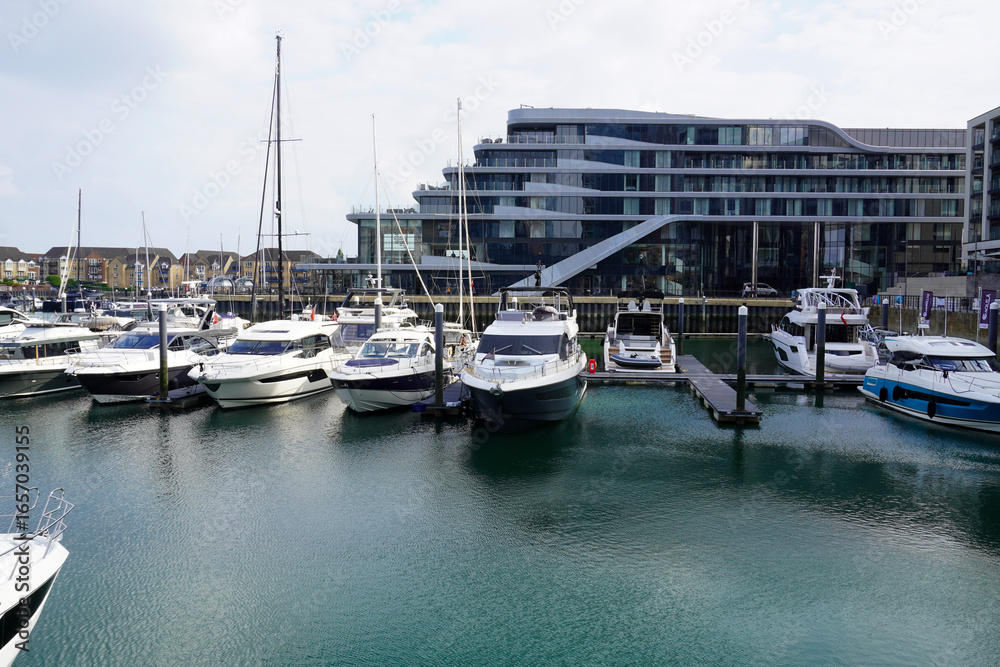 Fototapeta premium Boats in a Marina