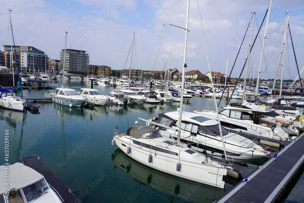 Fototapeta premium Boats in a Marina