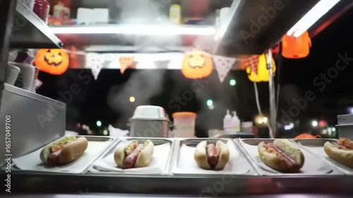 Wallpaper Mural Halloween food truck pumpkin decoration Torontodigital.ca