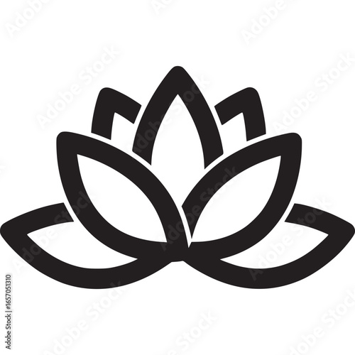 Lotus flower isolated on white background, a symbol of purity, enlightenment, and rebirth, often associated with yoga and meditation