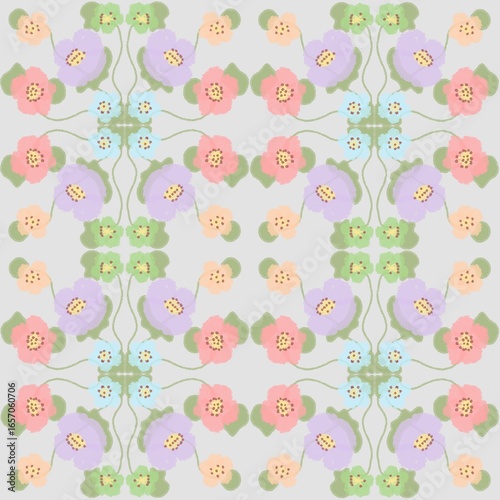 seamless pattern with flowers