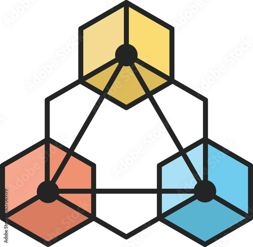Modern Block Chain Icon Vector Design Pack for Crypto and Web3