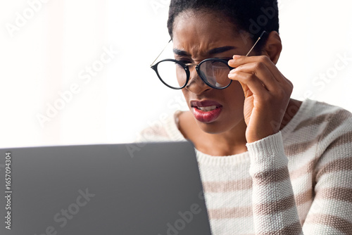 Tableau sur toile Poor Eyesight Concept