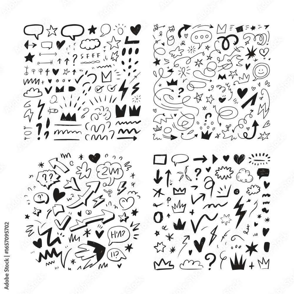 Obraz premium Silhouette of a grid pattern isolated on white background