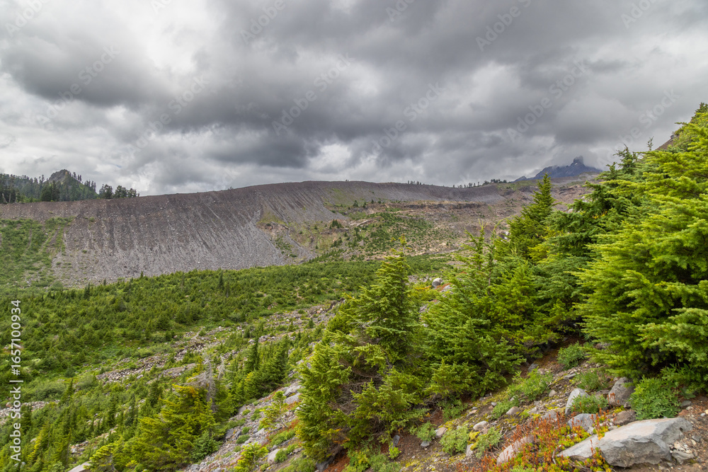 Fototapeta premium mountain landscape with clouds