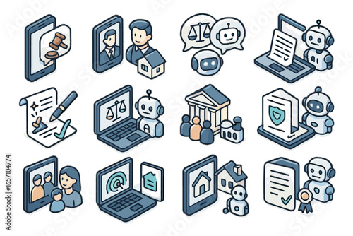 Dispute resolution advice fine tool legal app vector ai tenant mobile generator