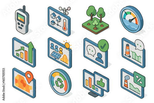 Climate zones risk community solar dial local icon vector shared dashboard civic