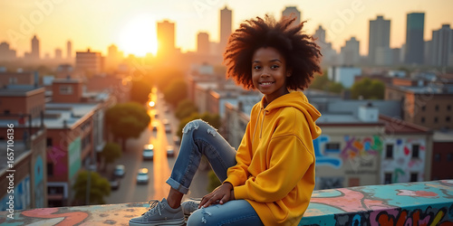 Above the City: Sunset Reflections from the Rooftop
