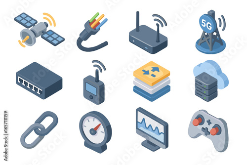 Icon remote meter bandwidth control switch vector monitor connectivity surgery signal link