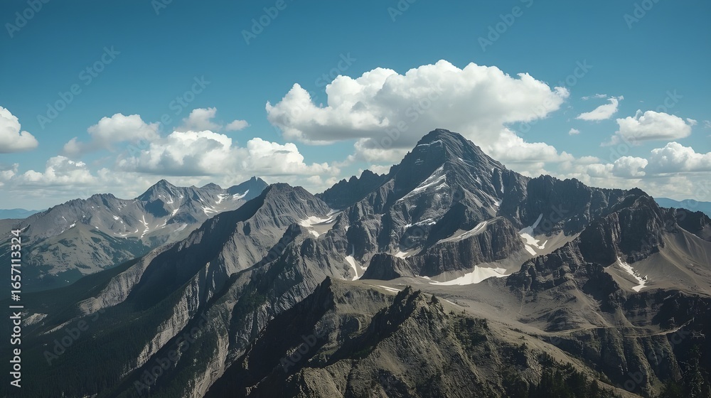 Fototapeta premium mountain landscape with snow