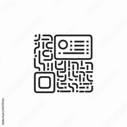 scan payment icon sign vector