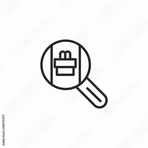 search package icon sign vector