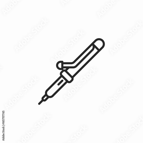 soldering iron icon sign vector