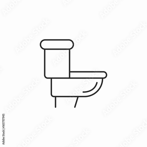 toilet bowl icon sign vector