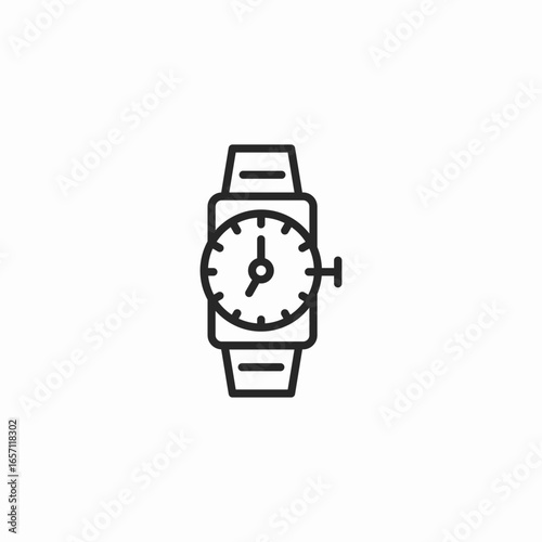 wrist watch icon sign vector