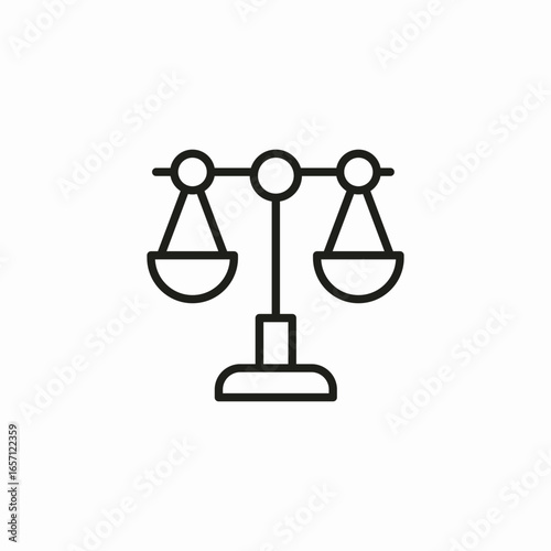 balance scale icon sign vector