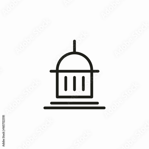 capitol building icon sign vector