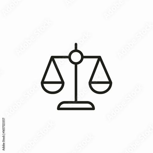 hanging balance icon sign vector