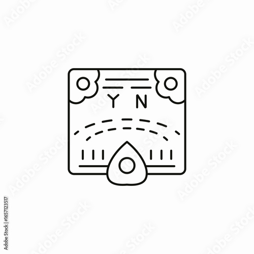 ouija board icon sign vector