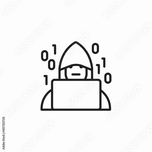 programmer coder icon sign vector